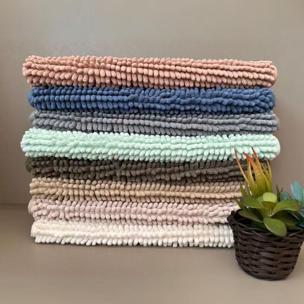 Kit Tapete Banheiro 40x60 Antiderrapante Bolinha Microfibra Macarrão Luxo Várias Cores