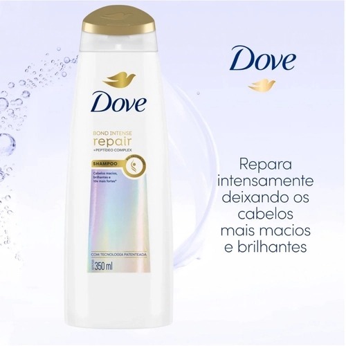 SHAMPOO DOVE BOND INTENSE 350ML + PEPTÍDEO COMPLEX