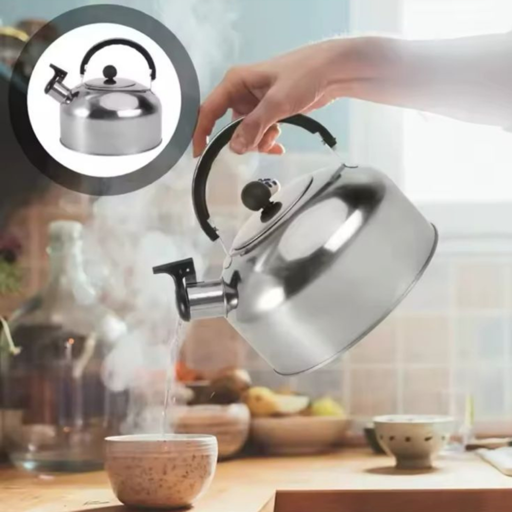 Chaleira De Inox Com Apito Capacidade 2 Litros em Oferta na Shopee