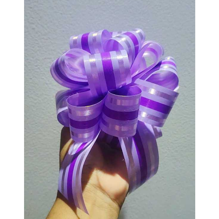 KITS DE LAÇOS BOLA PARA PRESENTES CESTAS DECORAÇÃO TAMANHO 11CM COM 10 VOLTAS