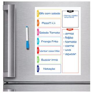 OFERTA Lembrete Organizador Mensal Semanal Planejamento Magnético Ima De Geladeira Multiuso em Oferta na Shopee