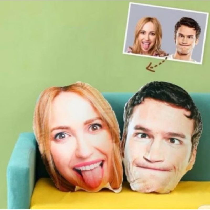 Almofada decorativa personalizada, rosto, presente. 30 cm ou 40 cm. em Oferta na Shopee