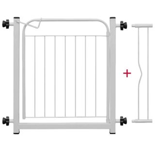 Grade Portão Proteção Pet Cachorro 69 A 84 Cm Criança Portãozinho 1 Extensor de Brinde