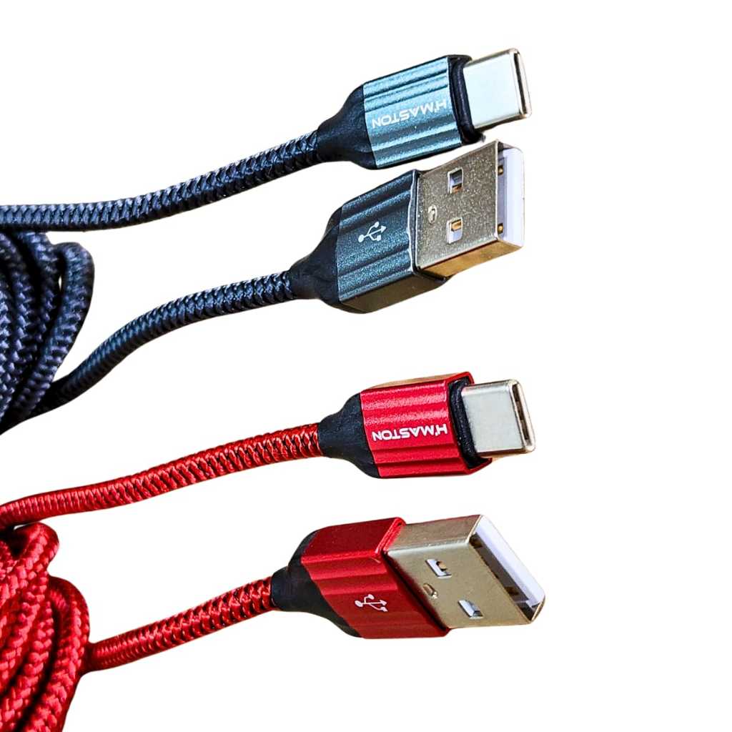 CABO CARREGADOR RÁPIDO REFORÇADO 2 ou 3 METROS TIPO-C (ANDROID) OU IPHONE (LIGHTNING) CORES em Oferta na Shopee