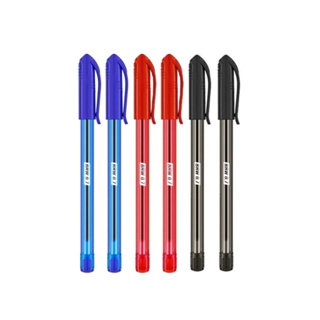 Kit Caneta Esferográfica Ponta Fina 0.7mm Azul Preta Vermelha Triplet em Oferta na Shopee