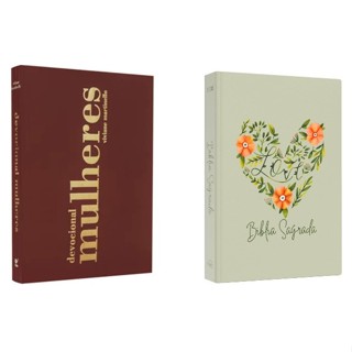 Kit Devocional Mulheres + Bíblia Sagrada | NVI | Coração Flores em Oferta na Shopee