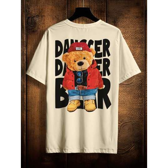 Camisa Camiseta Urso Bear Estilo Oversized Streetwear Estampada Lançamento