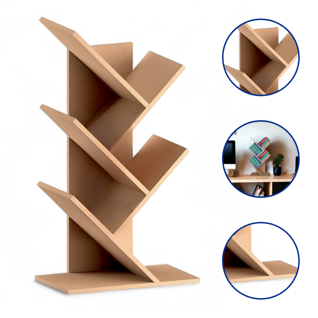 Prateleira e Estante de Livros - Porta Livro Funcional para Organização e Decoração