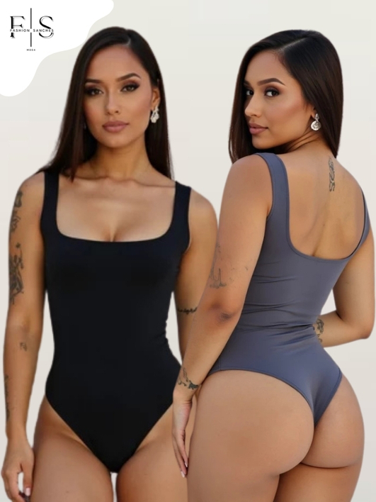 Body Feminino Suplex Decote Quadrado Com Forro Moda Verão em Oferta na Shopee