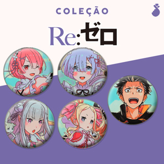 Bottons - Rezero (Re zero rem ram emilia) em Oferta na Shopee