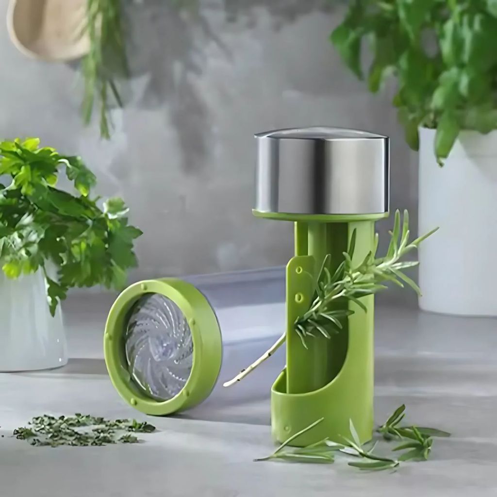 Moinho de Ervas e Temperos  2 em 1 Moedor de Inox Plástico Cozinha Multiuso 2 Cortador Triturador em Oferta na Shopee