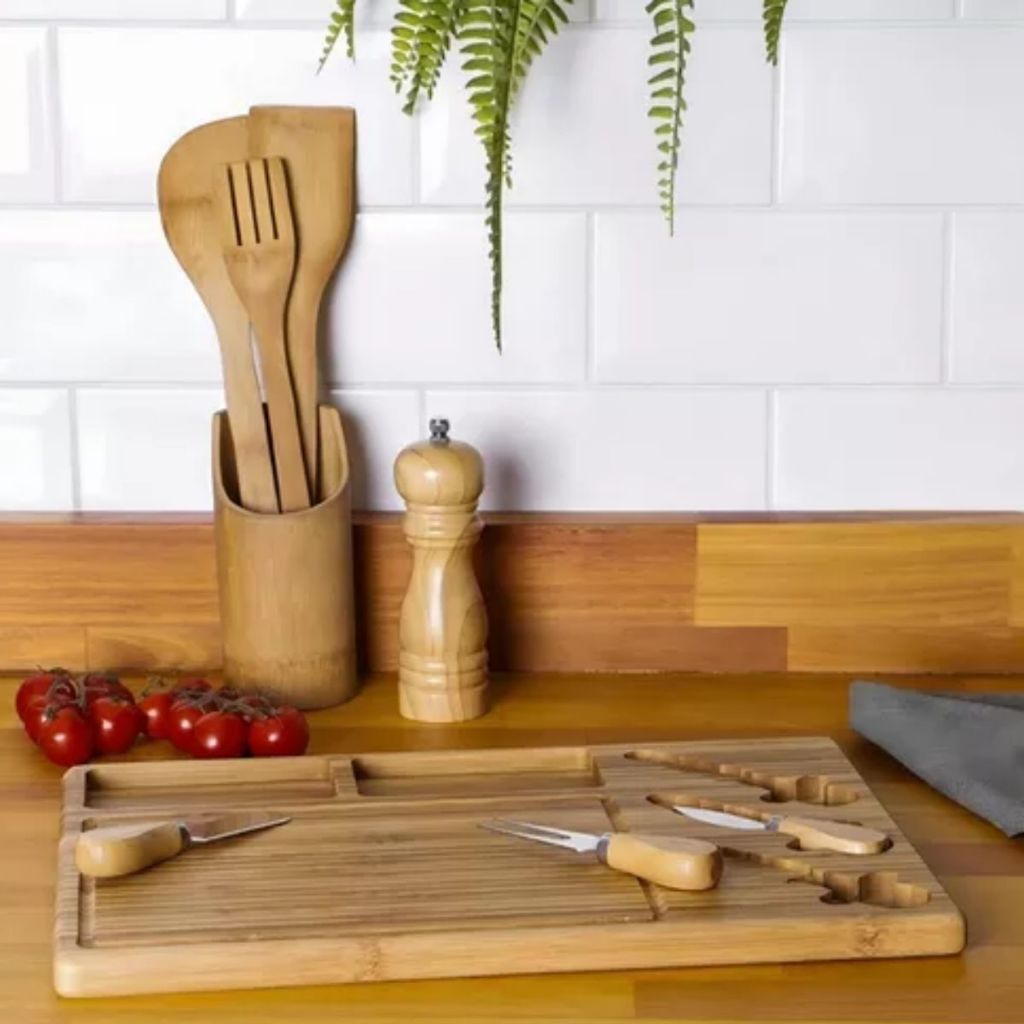 Tábua Para Petiscos Queijos e Frios Com Acessórios Petisqueira Tabua De Frios Madeira Moderna Tábua Para Petiscos Queijos e Frios Com Acessórios Petisqueira Tabua De Frios Madeira Moderna