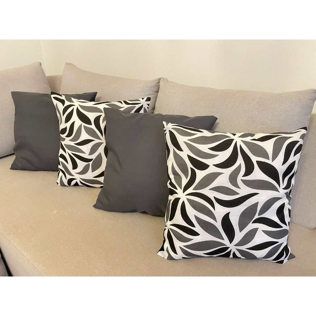 Capa de Almofadas Jogo com 4 Capas 45x45cm com Zíper Decoração