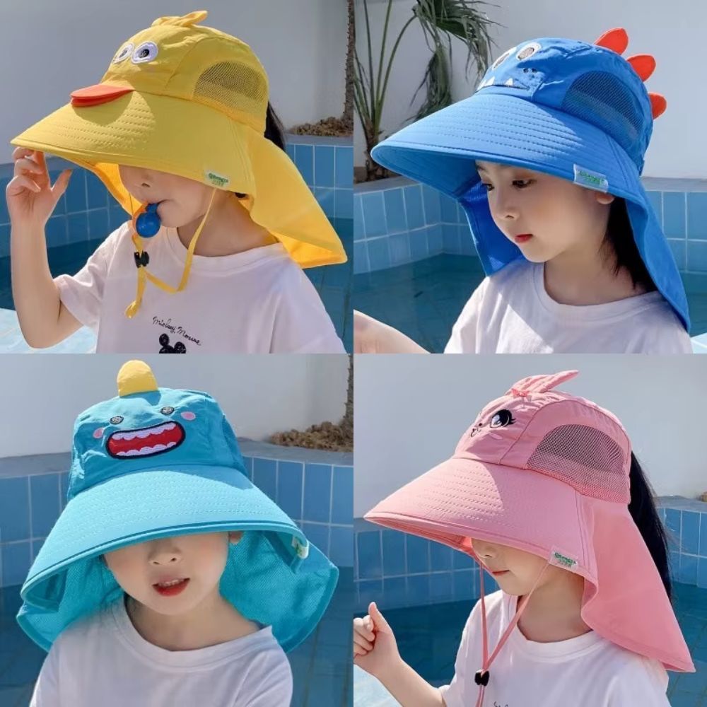 Chapéu Bucket Infantil Praia Piscina Viagem Proteção Solar UV50+