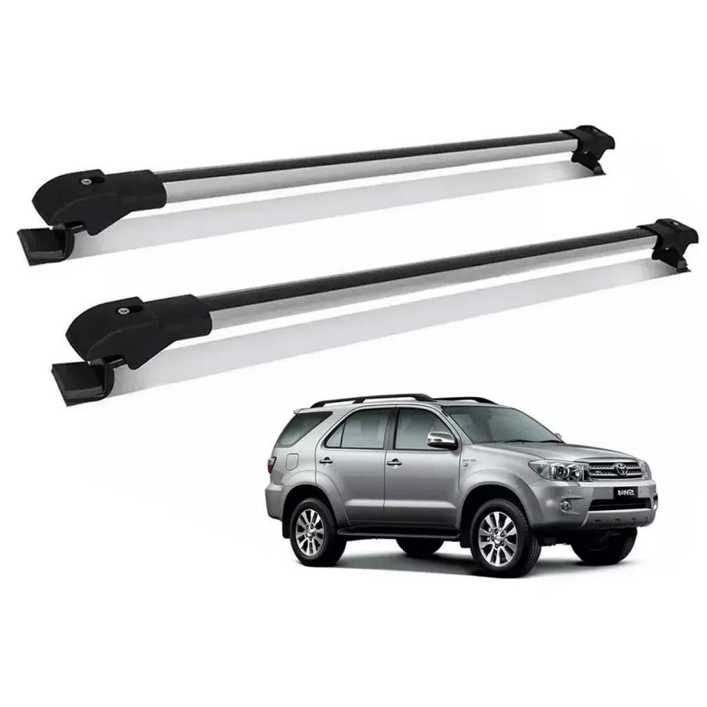 Rack Travessa de Teto Alumínio Hilux Toyota SW4 2006 2007 2008 2009 2010 2011 2012 2013 2014 2015