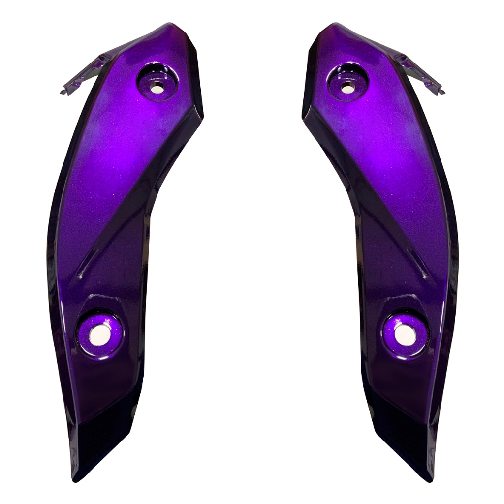 Carenagem Bananinha Lateral Farol Fazer 250 Roxa Par — imagem 2 de 2