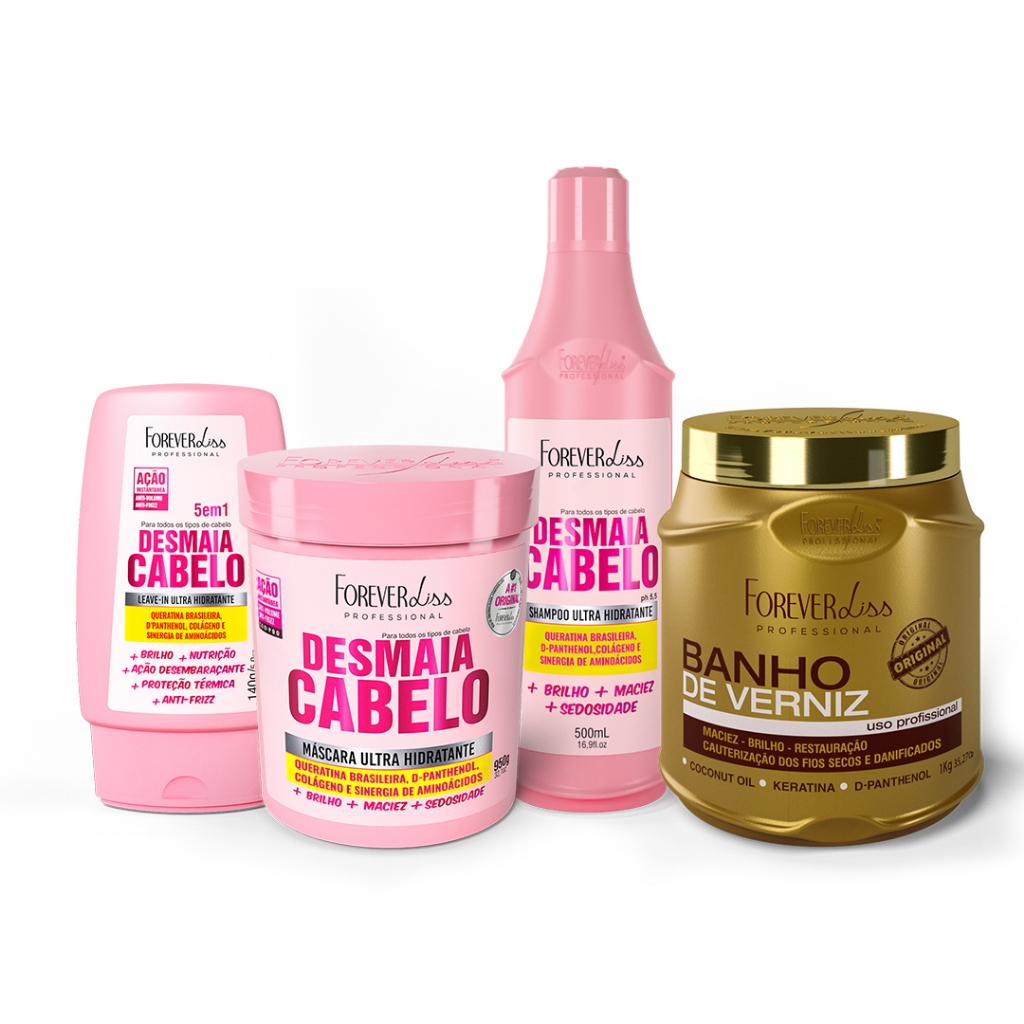 Kit Desmaia Cabelo Com Banho De Verniz em Oferta na Shopee