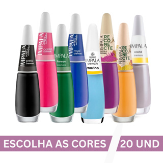 Kit 20 Esmaltes Impala Manicure Profissional ( Escolha as Cores Pela Lista Escrita ) em Oferta na Shopee