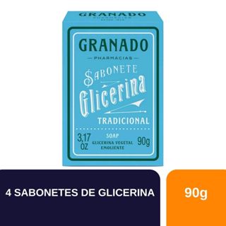 Kit 4un Sabonete de Glicerina em Barra Granado Tradicional com 90g em Oferta na Shopee