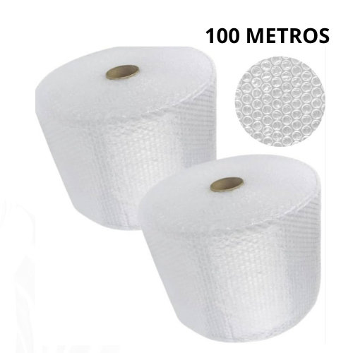 Plástico Bolha para Embalagens Frágeis Mudança 43cm X 100metros Grosso Resistente Firme