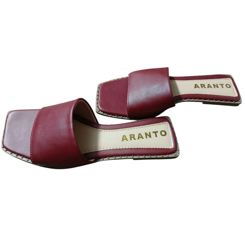 Chinelo Rasteira Rasteirinha  Marsala Fosco (sem brilho)