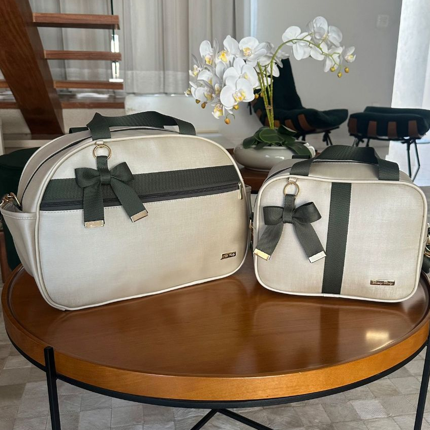 kit de Bolsa e Frasqueira Maternidade Mamã Bebê