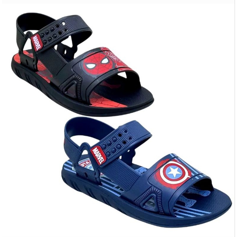 Papete Homem Aranha Capitao America Marvel Sandalia Infantil masculina Promoção papete de menino confortavel Batman