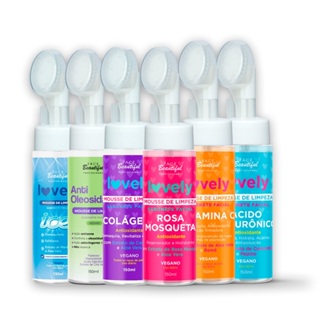 Mousse Facial de Limpeza Vegano Lovely Face Beautiful 150ml em Oferta na Shopee