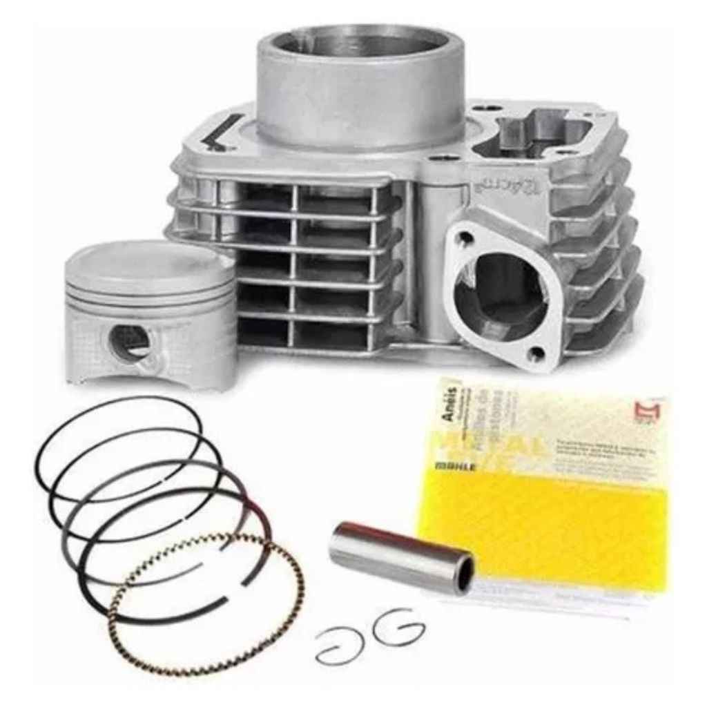 Kit Camisa Cilindro Pistão Anéis Fan 125 Titan Nxr 125 Bros
