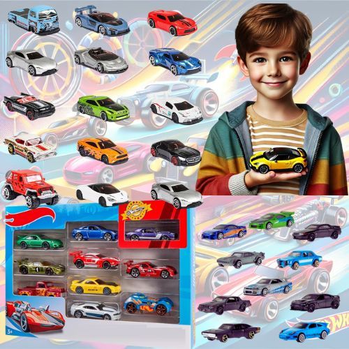 Carrinhos Colecionáveis de Ferro Kit com 10 Unidades para Brincar hot city f1 presente para criança em Oferta na Shopee