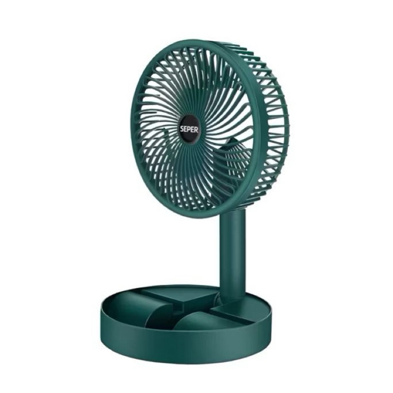 Mini Ventilador De Mesa Portátil Retrátil Dobrável USB Recarregável Sem Fio NTD-115