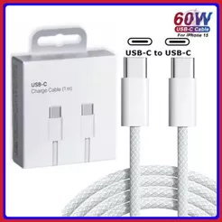 Cabo de iPhone 60W PD USB C cabo tipo c original para iPhone 15 16