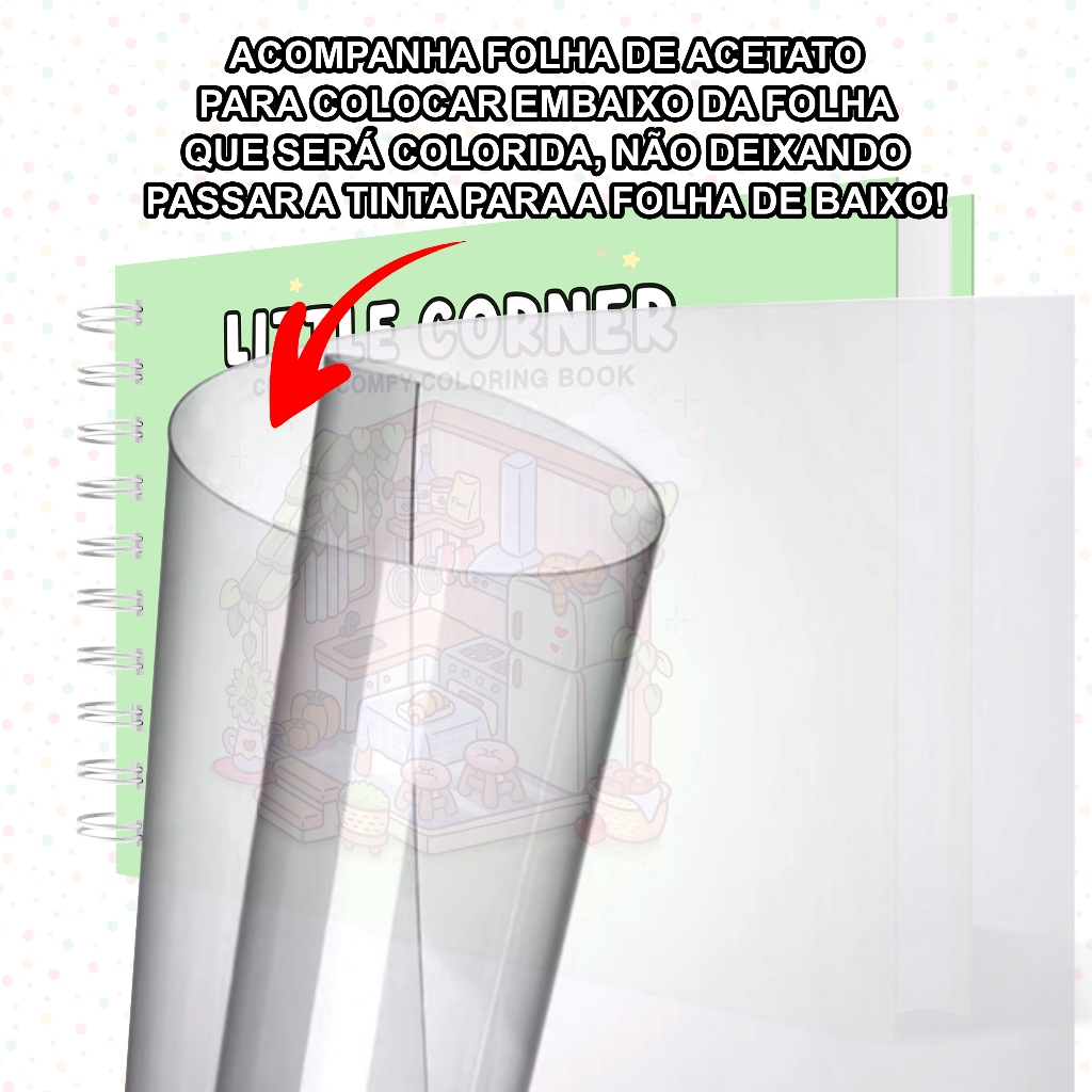 Livro Colorir Little Corner Meu Cantinho 45 Folhas 180G Capa Dura Caderno Desenho Pintura Ursinho · foto 2