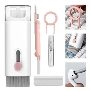 Kit de Limpeza 7 em 1 Multifunção Teclado Fones PC Celulares kit de escova de limpeza de teclado 7 em 1 multifuncional em Oferta na Shopee