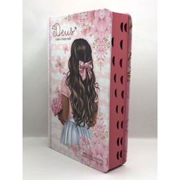 Bíblia Sagrada Tamanho Grande com Harpa Palavras de Jesus em Vermelho Capa Dura Deus é Bom o Tempo Todo