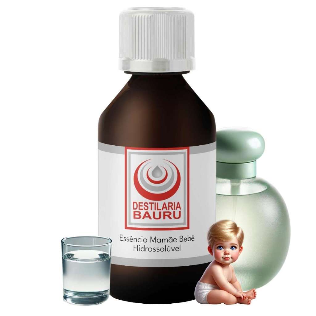 Essência Mamãe Baby  Hidrossolúvel 100ml Aromatizador Cosmético Difusor Premium Concentrada