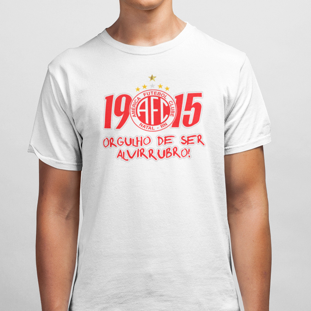 Camiseta do América/RN Branca Modelo Exclusivo Camisas de Times