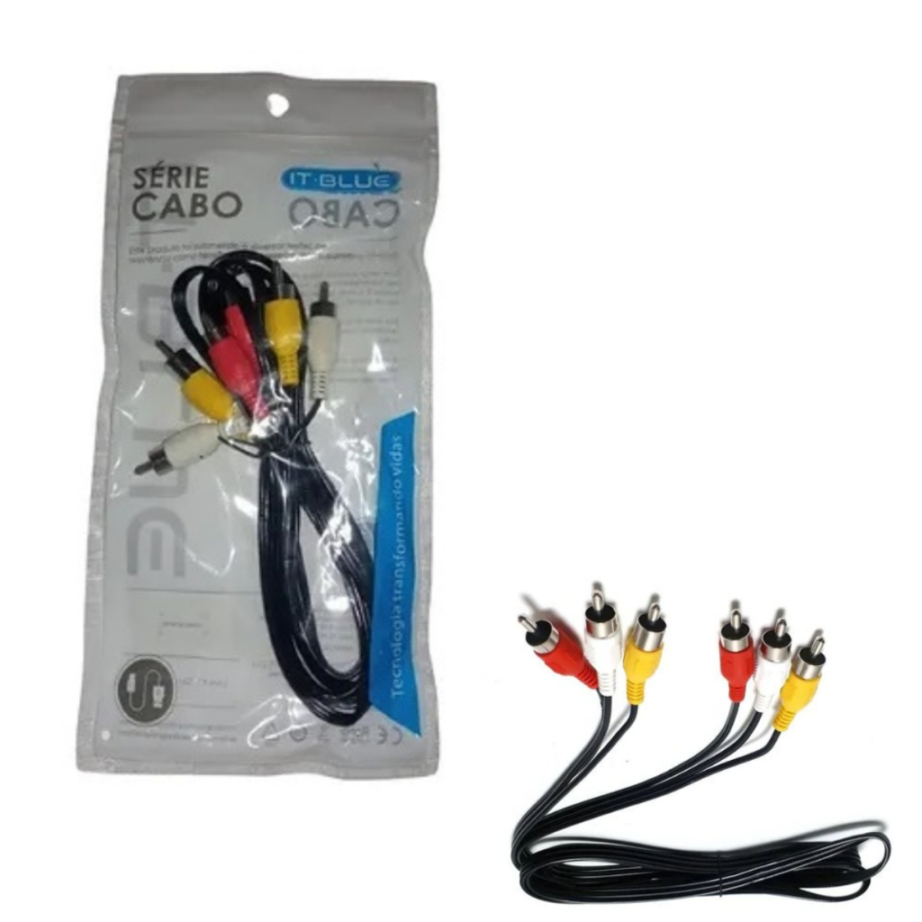 Cabo Audio e Video RCA + RCA 1.5M LE-5502 - It-Blue
