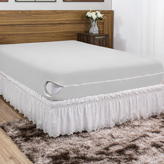 Capa Para Colchão King Size / Queen / Casal Padrão em Malha Gel (Helanca) com Zíper Fácil em Oferta na Shopee