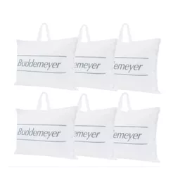 Kit 6 Travesseiros Toque De Pluma 50x70cm Buddemeyer Branco