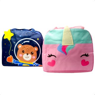 Lancheira Bolsa Térmica Infantil Escolar Marmita Com Alca Bebe menina menino divertidas desenho animais passeio pic nic em Oferta na Shopee