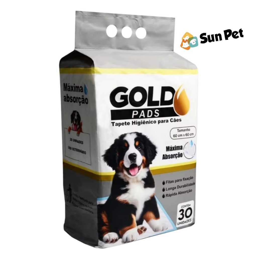 Tapete Higiênico Para Cães Cachorro GOLD PADS Pet C/30 unds 60Cmx60cm PREMIUM ENVIO RÁPIDO em Oferta na Shopee