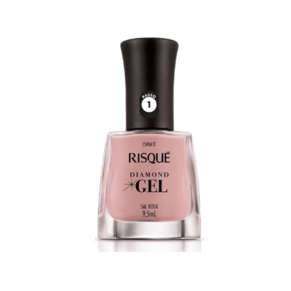 Esmalte Risque Diamond Gel Sal Rosa 9,5ml