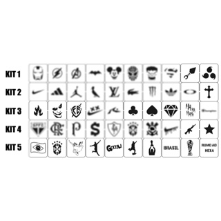 Stencil Molde Capilar Barbearia Molde Cabelo Marcas em Oferta na Shopee