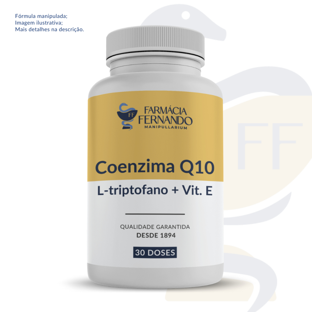 Coenzima Q10 200mg + Vitamina E + L-triptofano 30 doses - ( Ubiquinona, Coq-10 ) em Oferta na Shopee