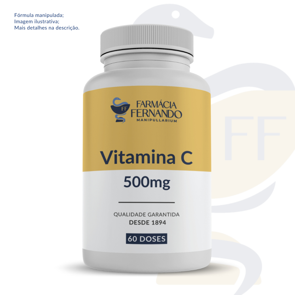 Vitamina C 500mg 60 doses - Suplemento alimentar