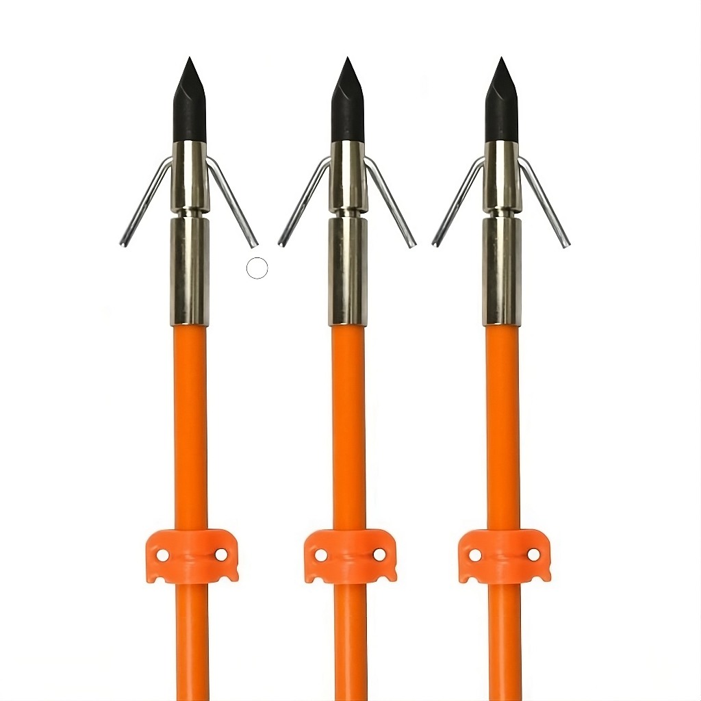 Kit com 3 Seta Flecha Fibra Vidro para Pesca com Arco 32 Pol 8mm Elong