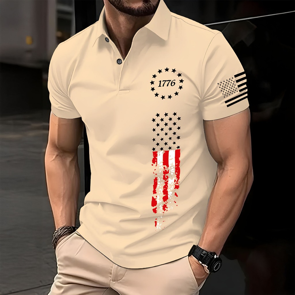 Camiseta Polo American 1776 Manfiny Wear Piquet