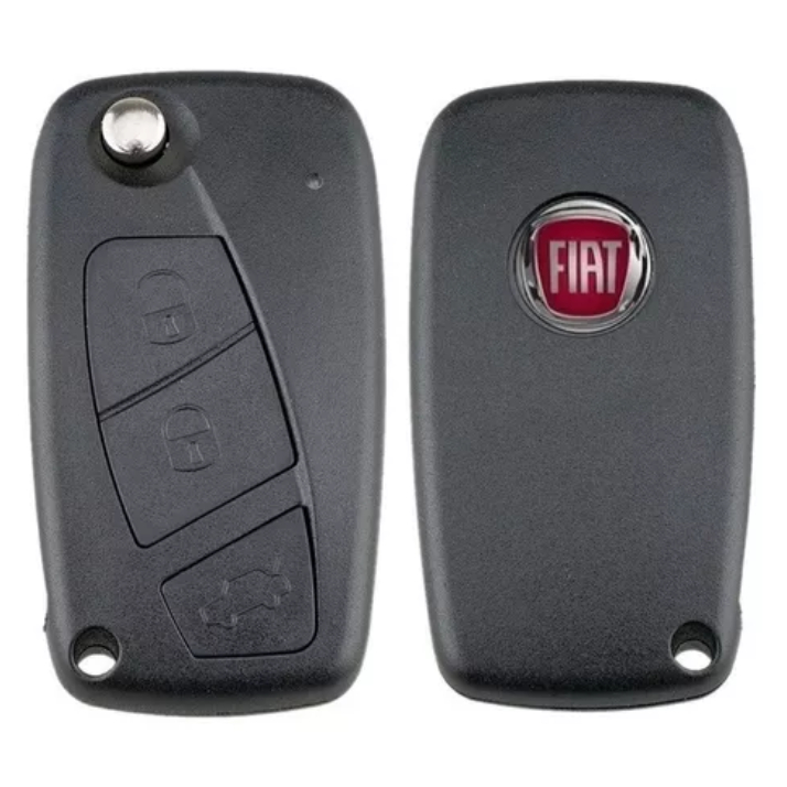 Chave Canivete Carcaça Fiat Stilo Punto Linea Idea 3 Botões 2006 a 2016