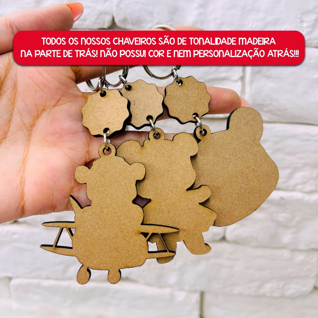 Hot Wheels - Chaveiro Personalizado MDF brilhoso Lembrancinha infantil — imagem 2 de 2